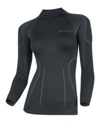 Bluza damska z długim rękawem Brubeck THERMO. Czarne bluzy Brubeck, na zimę, l, bez wzorów, z dzianiny, bez kaptura, trekkingowe. Za 119.99 zł.