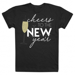 Christmas T-Shirt Koszulka Damska Cheers To The New Year L Czarny. T-shirty marki Christmas T-Shirt. W wyprzedaży za 43.00 zł.