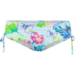 Figi bikini bonprix turkusowy z nadrukiem. Bikini bonprix. Za 27.99 zł.