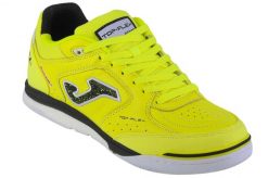 Buty piłkarskie halowe Joma Top Flex Rebound treningowe halówki. Żółte buty treningowe Joma, bez wzorów, z materiału, bez zapięcia, do piłki nożnej. Za 279.99 zł.