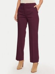 Guess Spodnie materiałowe Zoe W4BB16 WGIH2 Bordowy Regular Fit. Czerwone spodnie materiałowe Guess, z aplikacjami, z materiału. Za 309.99 zł.