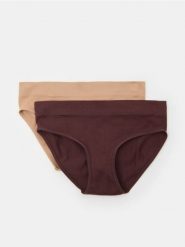Bezszwowe figi z wysokim stanem 2 pack - wielobarwny. Figi Sinsay, bez wzorów, z podwyższonym stanem. Za 22.99 zł.