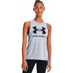 Koszulka na Ramiączkach Damska Under Armour Sportstyle Jasnoszary. T-shirty sportowe Under Armour, bez wzorów, bez ramiączek. Za 189.00 zł.