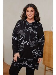 Curvy Lady Sukienka dresowa w kolorze czarnym rozmiar: 40/42. Czarne sukienki Curvy Lady, z aplikacjami, z bawełny, klasyczne, bez kołnierzyka, bez ramiączek, mini. Za 119.12 zł.