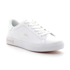 Buty Sportowe Damskie Lacoste Powercourt 124 2 Suj. Białe buty treningowe Lacoste, bez wzorów, bez zapięcia. Za 308.00 zł.