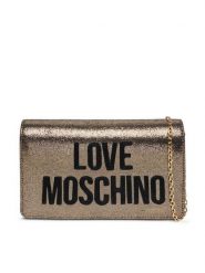 LOVE MOSCHINO Torebka JC4104PP1OLK0901 Złoty. Żółte kopertówki Love Moschino, bez wzorów, ze skóry, wizytowe, bez dodatków. Za 679.99 zł.
