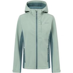 Kurtka damska VIKING Kerns Lady Softshell. Zielone kurtki przejściowe sportowe Viking, bez wzorów, z softshellu, bez kaptura, trekkingowe. Za 299.90 zł.