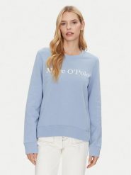 Marc O'Polo Bluza 500 4073 54055 Błękitny Regular Fit. Niebieskie bluzy Marc O'Polo, m, bez wzorów, z bawełny, bez kaptura. Za 309.99 zł.