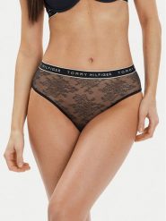 Tommy Hilfiger Figi klasyczne z wysokim stanem UW0UW05178 Granatowy. Niebieskie figi Tommy Hilfiger, bez wzorów, z syntetyku, z podwyższonym stanem. Za 59.99 zł.