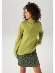 Aniston Sweter w kolorze zielonym rozmiar: 48. Zielone swetry Aniston, bez wzorów, bez ramiączek. Za 61.17 zł.