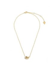 Guess Naszyjnik JUBN06 013JW Złoty. Żółte naszyjniki Guess, ze stali. Za 328.99 zł.