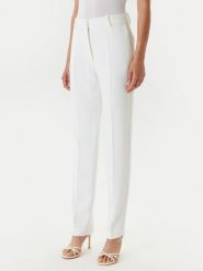 Morgan Spodnie materiałowe 251-PVAPLO Biały Loose Fit. Białe spodnie materiałowe Morgan, bez wzorów, z materiału. Za 349.99 zł.
