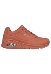 Buty do chodzenia damskie Skechers On Air. Brązowe buty treningowe Skechers, bez wzorów, z materiału, przed kostkę, bez zapięcia, trekkingowe. Za 289.99 zł.