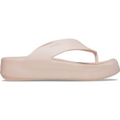 Japonki plażowe damskie Getaway Platform Flip. Brązowe japonki Crocs, bez wzorów, sportowe. W wyprzedaży za 141.72 zł.