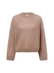 Marie Lund Sweter z dzianiny Kobiety Wełna brązowy, XL/XXL. Brązowe swetry Marie Lund, xl, bez wzorów, z dzianiny, eleganckie, bez ramiączek. Za 299.95 zł.