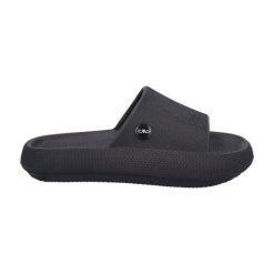 Klapki damskie CMP RUBY. Czarne klapki CMP, bez wzorów, bez obcasa, bez zapięcia. Za 84.00 zł.