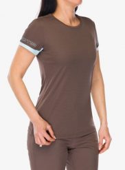 Koszulka treningowa damska CMP Esten. Brązowe t-shirty sportowe CMP, m, bez wzorów, z poliesteru, bez ramiączek, na fitness i siłownię. Za 120.99 zł.