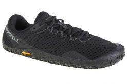 Buty do biegania damskie Merrell Vapor Glove 6. Czarne buty treningowe Merrell, bez wzorów, z materiału, przed kostkę, bez zapięcia, do biegania. Za 531.00 zł.
