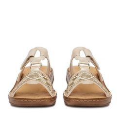 Klapki Rieker. Żółte klapki Rieker, bez wzorów, bez obcasa, bez zapięcia. Za 289.99 zł.