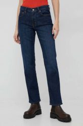 Lauren Ralph Lauren jeansy damskie medium waist. Niebieskie jeansy Lauren Ralph Lauren, bez wzorów, z denimu. W wyprzedaży za 449.99 zł.