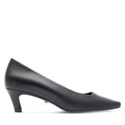 Szpilki Gino Rossi. Czarne szpilki Gino Rossi, bez wzorów, bez obcasa, na szpilce, bez zapięcia. Za 299.99 zł.