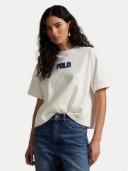 Polo Ralph Lauren T-Shirt 211965119001 Écru Oversize. T-shirty Polo Ralph Lauren, l, bez wzorów, z bawełny, bez kołnierzyka, bez ramiączek. Za 429.99 zł.