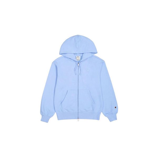 Bluza damska Champion Full Zip Hoodie Sweatshirt 117787. Fioletowe bluzy Champion, l, bez wzorów, bez ramiączek, bez kaptura. Za 213.00 zł.