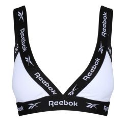 Biustonosz Sportowy Trójkątny Dla Kobiet. Białe biustonosze sportowe Reebok, bez wzorów. Za 173.99 zł.