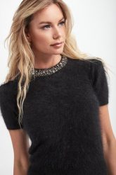 Sweter damski z angory LIU JO. Swetry Liu Jo, s, bez wzorów, bez ramiączek. W wyprzedaży za 701.40 zł.