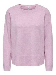 ONLY Sweter w kolorze jasnoróżowym rozmiar: XL. Różowe swetry ONLY, xl, bez wzorów, z wełny, bez ramiączek. Za 94.95 zł.