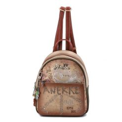 Brązowy Plecak Damski Anekke W Stylu Boho. Brązowe plecaki Anekke, bez wzorów, na ramię, bez dodatków. Za 369.00 zł.
