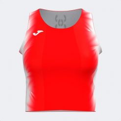 Damski tank top Joma Top Elite Xi. Białe topy Joma, l, bez wzorów, sportowe, bez kołnierzyka, bez ramiączek. Za 264.00 zł.