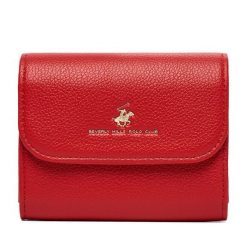 Portfel Beverly Hills Polo Club. Czerwone portfele Beverly Hills Polo Club, bez wzorów. Za 59.99 zł.