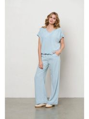 &Co Woman Bluzka "Jessie" w kolorze błękitnym rozmiar: XL. Niebieskie bluzki &Co Woman, xl, bez wzorów, z lyocellu, bez kołnierzyka, bez ramiączek. Za 180.06 zł.