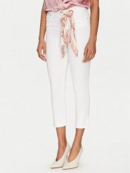 Guess Jeansy W5GA91 W93CM Biały Skinny Fit. Białe jeansy Guess, z aplikacjami, z bawełny. Za 459.99 zł.