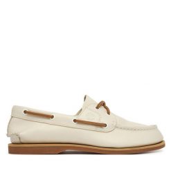 Mokasyny Timberland. Białe mokasyny Timberland, bez wzorów. Za 699.99 zł.