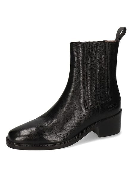 MELVIN & HAMILTON Skórzane botki "Hadley 2" w kolorze czarnym rozmiar: 38. Czarne botki Melvin & Hamilton, bez wzorów, eleganckie, bez obcasa, bez zapięcia. Za 375.96 zł.
