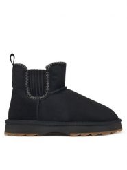 EMU Australia Śniegowce Higgie W13198 Czarny. Czarne śniegowce Emu Australia, bez wzorów, ze skóry, bez zapięcia. Za 699.99 zł.