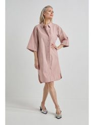 Josephine & Co Sukienka "Jasmine" w kolorze jasnoróżowym rozmiar: 42. Różowe sukienki Josephine & Co, na co dzień, bez wzorów, z bawełny, bez kołnierzyka, bez ramiączek, mini, proste. Za 228.92 zł.