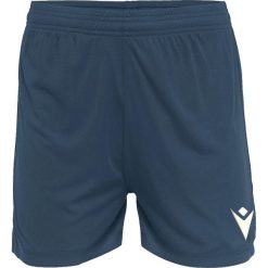 Szorty damskie Macron Acrux Hero. Niebieskie szorty sportowe Macron, bez wzorów, z materiału, na fitness i siłownię. Za 129.50 zł.