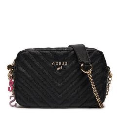 Torebka Guess. Czarne kopertówki Guess, z aplikacjami, wizytowe, bez dodatków. Za 189.99 zł.