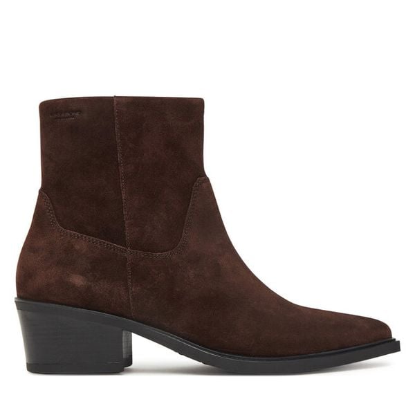 Botki Vagabond Shoemakers. Brązowe botki Vagabond Shoemakers, bez wzorów, bez obcasa, na płaskiej podeszwie, bez zapięcia. Za 759.99 zł.