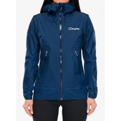 Kurtka przeciwdeszczowa damska Berghaus Rain Motion Jkt Af. Niebieskie kurtki Berghaus, bez wzorów, bez kaptura. Za 1,083.49 zł.