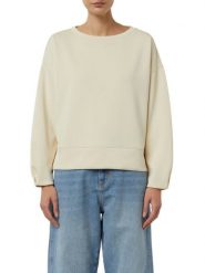 Comma Bluza Kobiety Sztuczne włókno beżowy, 40. Brązowe bluzy comma, bez wzorów, z tkaniny, bez ramiączek, bez kaptura. Za 299.95 zł.