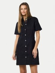 Noisy May Sukienka jeansowa Nisa 27032980 Czarny Slim Fit. Czarne sukienki Noisy May, s, bez wzorów, z bawełny, bez kołnierzyka, bez ramiączek. Za 139.99 zł.