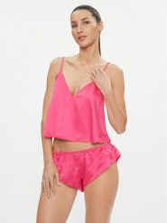 Bluebella Piżama Faye 42043 Różowy Regular Fit. Czerwone piżamy BlueBella, bez wzorów, z syntetyku, bez kołnierzyka, bez ramiączek. Za 249.99 zł.