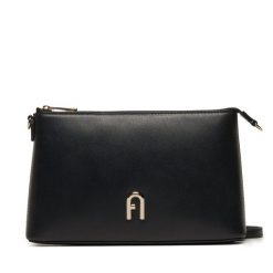 Torebka Furla. Czarne listonoszki Furla, bez wzorów, bez dodatków. Za 919.99 zł.