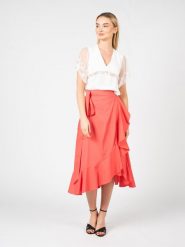 Pinko Top "Tama" | 100187 A0IF | Kobieta | Biały. Białe topy Pinko, uniwersalny, bez wzorów, z acetatu, eleganckie, bez kołnierzyka, bez ramiączek. W wyprzedaży za 299.00 zł.
