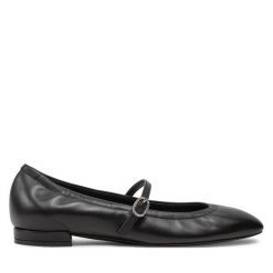Baleriny Stuart Weitzman. Czarne baleriny Stuart Weitzman, bez wzorów, bez obcasa, bez zapięcia. Za 1,699.00 zł.