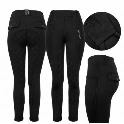 Legginsy zimowe ocieplane damskie Loreen. Czarne legginsy JD ATTACK, bez wzorów, z elastanu, biznesowe, długie. Za 349.99 zł.